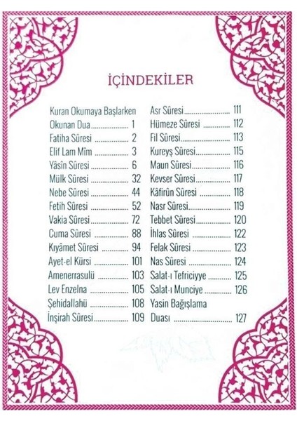 Hediyelik Şantuk Kumaş Çantalı Yasin Kitabı ( 16.5 x 12.5 cm ) Krem