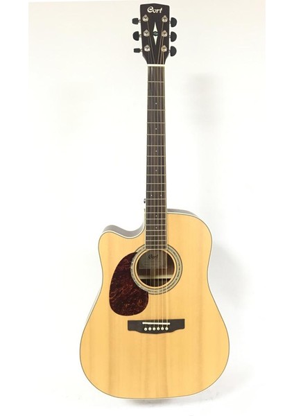 Elektro Akustik Gitar Solak, Natürel Satin, Fıshma