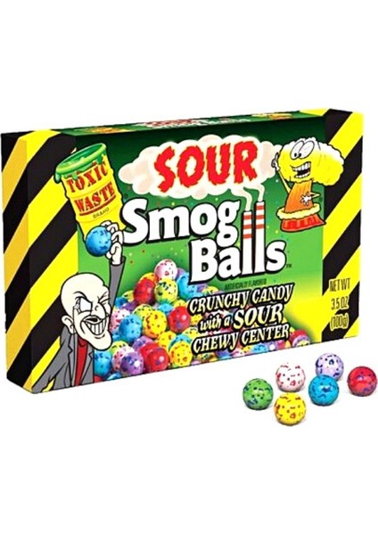 Toxic Waste Smog Balls Sour 85G