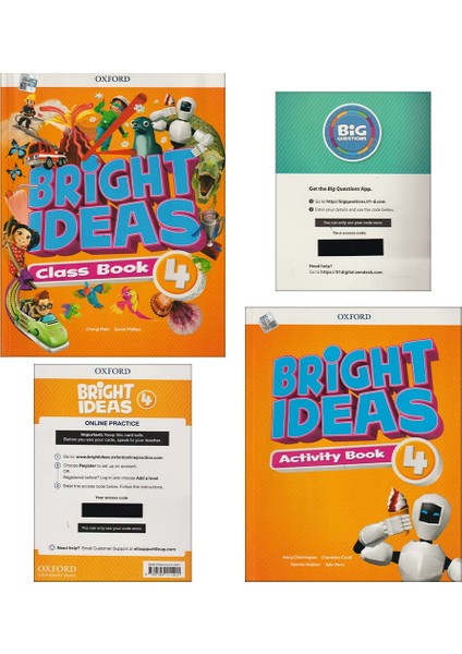 Oxford Bright Ideas Level 4 Class Book + Activity Book + Iki Adet Kod