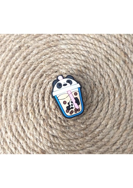 Terlik Süsü Silikon Terlik Sandalet Tokası Panda Bardak Aksesuar