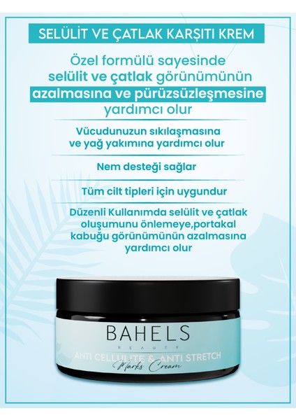 Bahels Beauty Inceltici, Sıkılaştırıcı, Selülit ve Çatlak Karşıtı Jel 180 ml