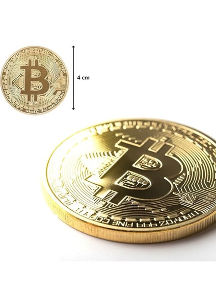 Bitcoin Madeni Hediye Para Konsept Para 2 Adet Kutulu