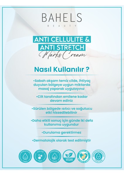 Bahels Beauty Selülit ve Çatlak Karşıtı Kremi, Coffee Kil Yüz Maskesi Cilt Bakım Seti