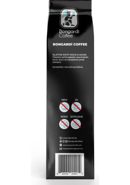 Bongardi Coffee 1000 Gram Intense Blend Espresso ve Filtre Kahve