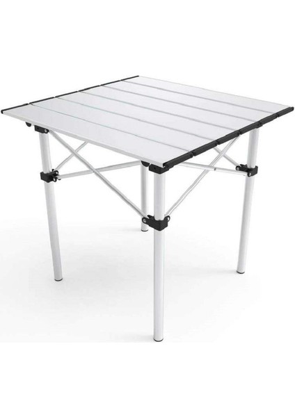 Katlanabilir Alüminyum Küçük Boy Kamp ve Piknik Masası Gri