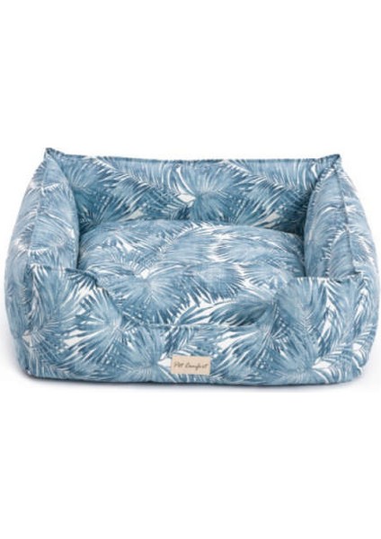 Alpha Merta Mavi-Beyaz Köpek Yatağı M 65X80CM