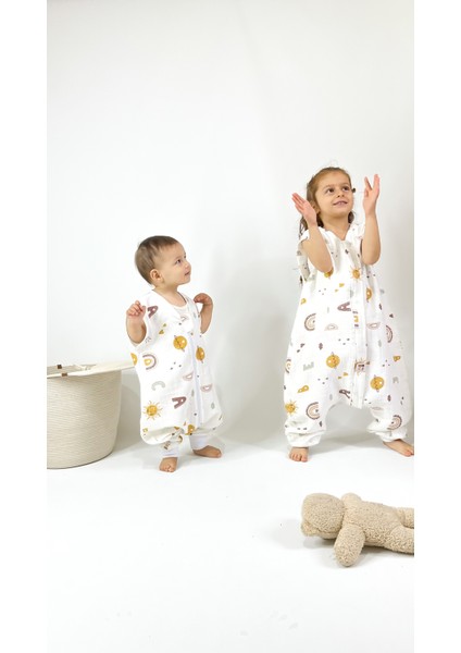 Yazlık Müslin Uyku Tulumu, 0.5 Tog Organik Bebek ve Çocuk Tulumu