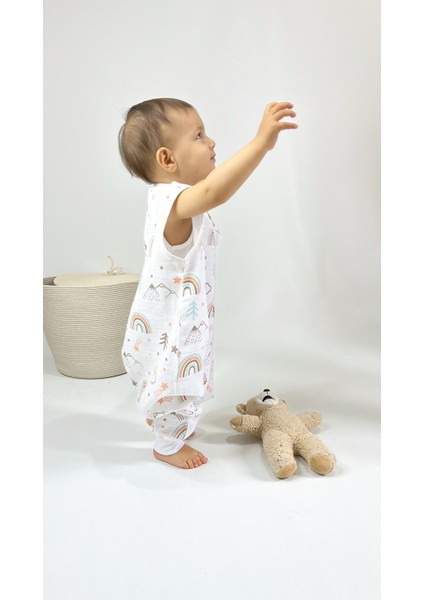 Yazlık Müslin Uyku Tulumu, 0.5 Tog Organik Bebek ve Çocuk Tulumu