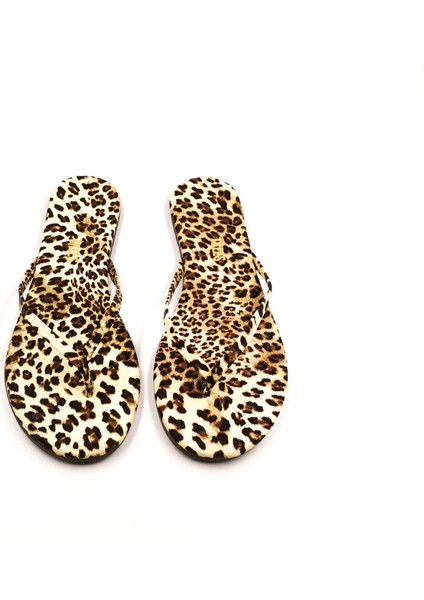 Klasik Kadın Leopar Parmak Arası Terlik fiyatları
