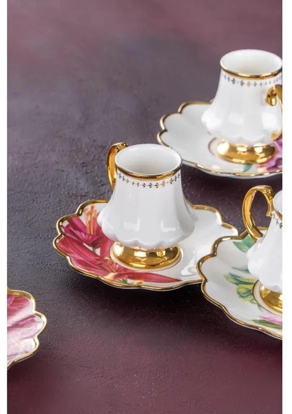 Sofiya 6 Kişilik Kahve Fincanı Takımı 90 ml