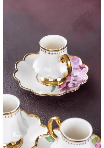 Sofiya 6 Kişilik Kahve Fincanı Takımı 90 ml