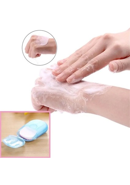 20PCS Tek Kullanımlık Kağıt Sabun Kamp Malzemesi