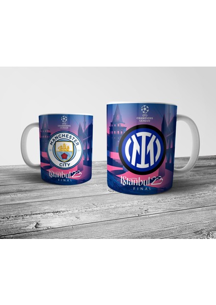 Manchester City Inter Şampiyonlar Ligi Finali İstanbul 2023 Kupa Bardak Model 2