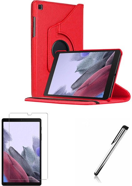 Samsung Galaxy Tab A7 Lite SM-T220 Uyumlu Dönebilen Kılıf Ekran Koruyucu Kalem Set