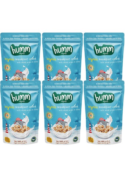 Tam Tahıllı & Ballı Organik Kahvaltılık Gevrek 6 x 80 gr