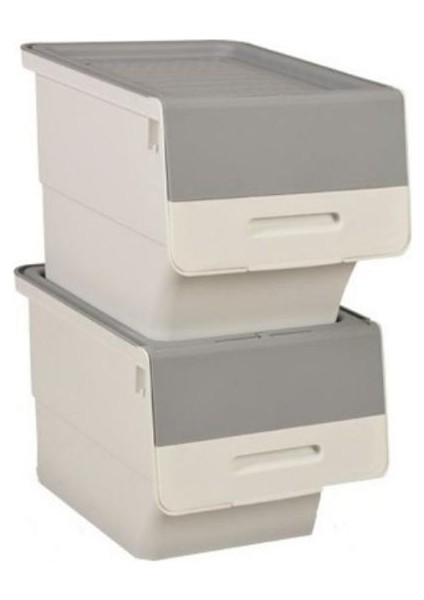 Motek Beyaz Tekerlekli Organizer Çok Amaçlı Saklama Kutusu 2X33 Lt