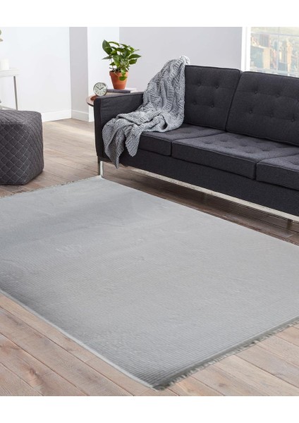 Ipek Mekik Halı Lapena Ekru Modern Düz Desen Halı