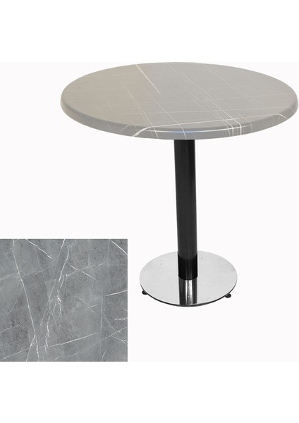 Karanfil Werzalit Yuvarlak Masa 90CM - Light Temperado
