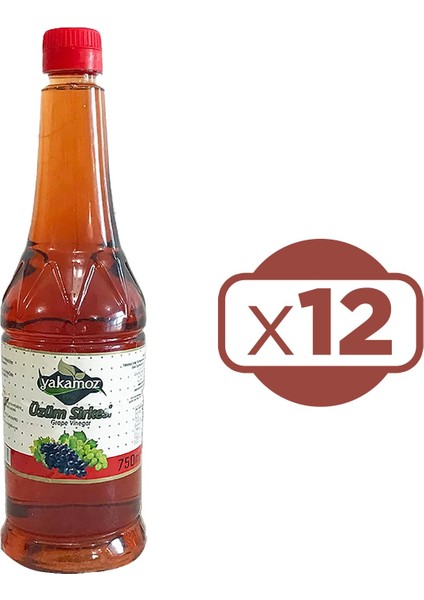Üzüm Sirkesi 750 ml Pet x 12 Adet