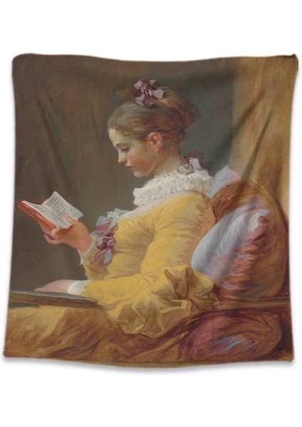 Duvar Örtüsü Tapestry Jean-Honoré Fragonard The Reader Dekorasyon Duvar Moda