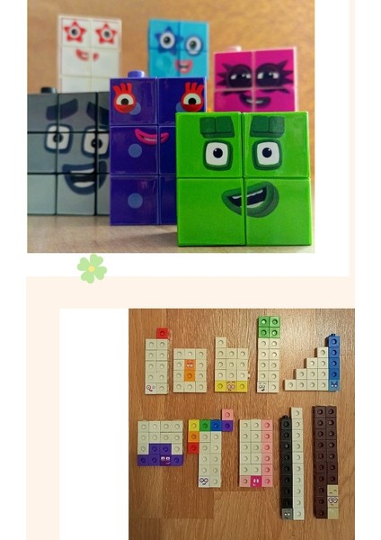 1-20 Number Blocks Matematik Eğitici Sayı Blokları Snapcubes (Numberblocks)