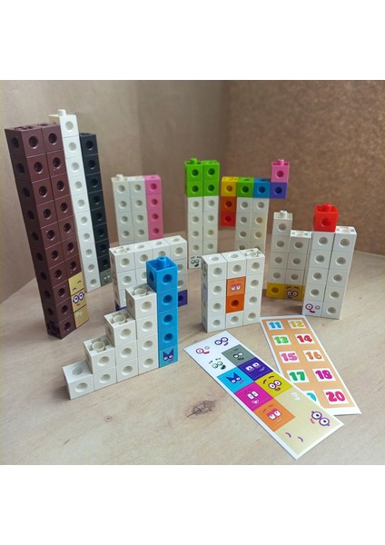 1-20 Number Blocks Matematik Eğitici Sayı Blokları Snapcubes (Numberblocks) fiyatları