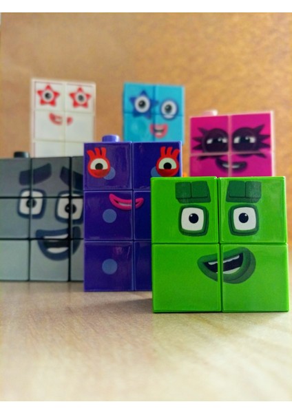 Number Blocks 1-10 Matematik Sayı Blokları Numberblocks Snapcubes (Math Numberblocks)