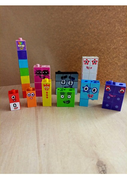 Number Blocks 1-10 Matematik Sayı Blokları Numberblocks Snapcubes (Math Numberblocks) fiyatları