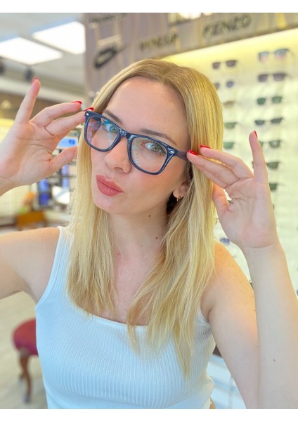 Lacivert Wayfarer Unisex Polo Exchange Mavi Işık Koruyucu Gözlük