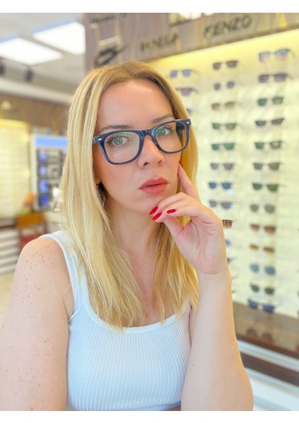 Lacivert Wayfarer Unisex Polo Exchange Mavi Işık Koruyucu Gözlük indirimleri