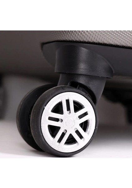 Yefa Dayanıklı Unisex 4 Tekerlekli Orta Boy Plastik Valiz indirimleri