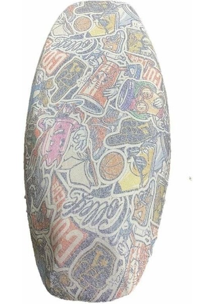 Üniversal Batik Desen Emojili Koltuk Kılfı