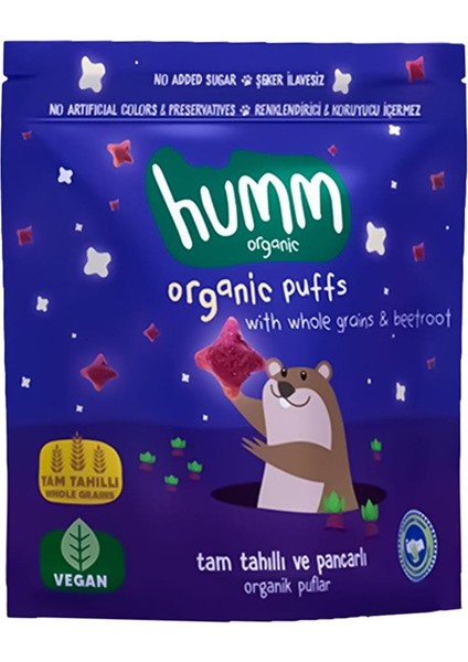 Tam Tahıllı & Ballı Organik Gevrek 2 x 80 gr & Organik Pancarlı Puflar 2 x 30 gr modelleri