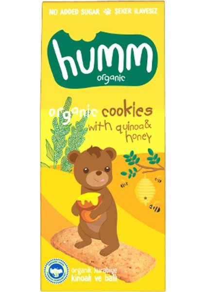 Organik Kinoalı Ballı Kurabiye 6 x 55 gr