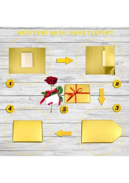 Roco Paper Pelur Kağıt 17 Gr/m. & 50*70 cm - 15'li Paket Altın Renk fırsatları