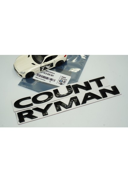 Mini Cooper Countryman R60 F60 Siyah Metal 3m Bagaj Yazı Logo