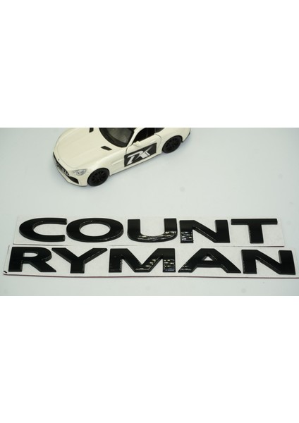 Mini Cooper Countryman R60 F60 Siyah Metal 3m Bagaj Yazı Logo