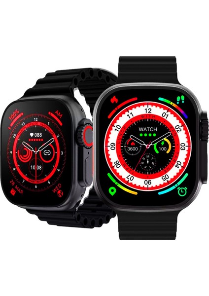 Uygur Store Watch 8 T800 Ultra 2023 Model Ios Android Uyumlu Sağlık & Spor Verileri Ölçüm Sensörlü Akıllı Saat