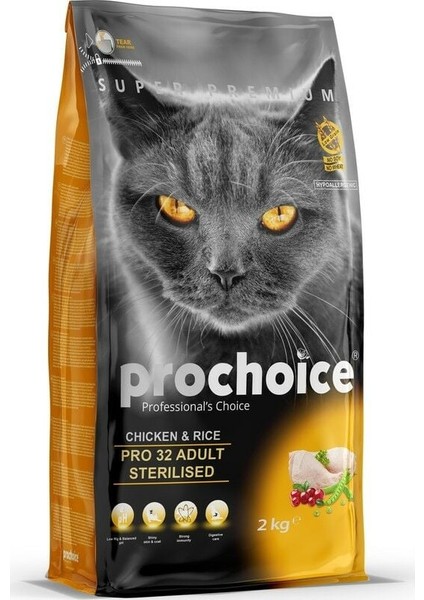 Kısırlaştırılmış Kedi Maması Tavuk ve Pirinçli 15 kg