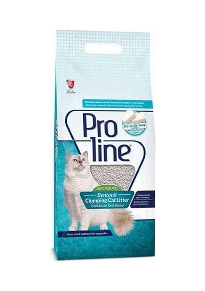 Pro Line Marsilya Sabunu Kokulu Topaklanan Kedi Kumu 10 Lt