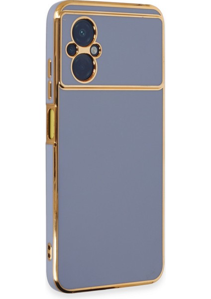 Xiaomi Poco M5 Kılıf Volet Silikon - Mavi 300099