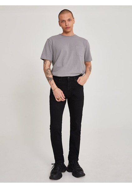 Erkek Hollywood Y Düz Paça Orta Bel Jean Pantolon