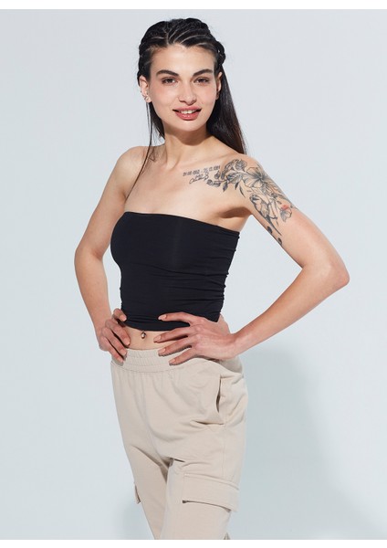 Pixie Straplez Model Organik Pamuk Örme Body 1116 fırsatları