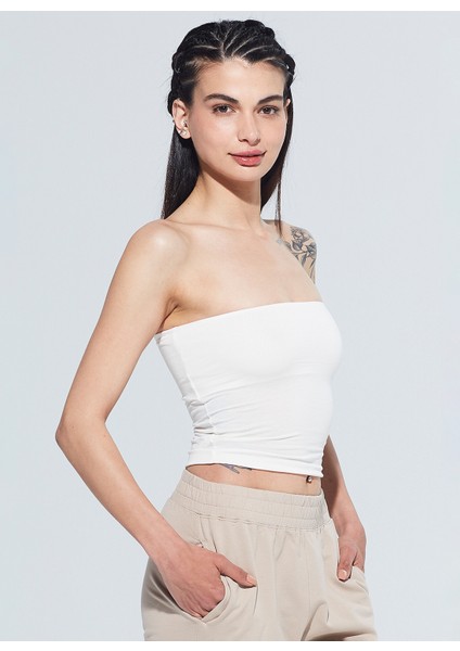 Pixie Straplez Model Organik Pamuk Örme Body 1116 modelleri