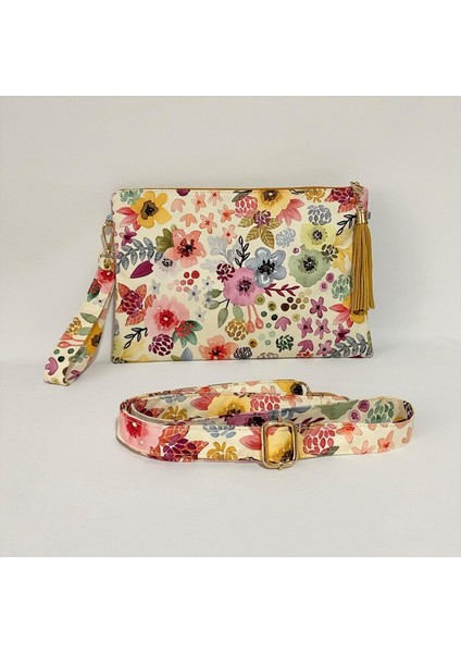 Talkıng Dreams Çiçekli Uzun Saplı Clutch