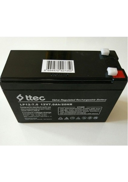 12V 7AH , 12VOLT 7AMPER , 12 V 7 Ah , Kuru Bakımsız Akü Daima Yeni Üretim