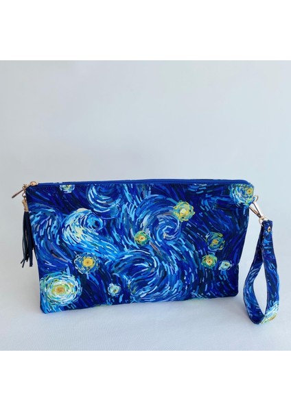 Talkıng Dreams Van Gogh Yıldızlı Gece Desenli Clutch