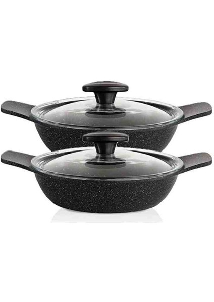 2 Li Kapaklı Sahan Seti Gri