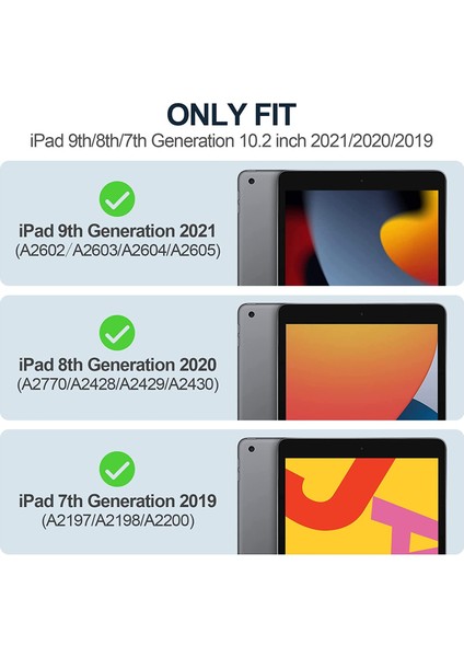 iPad 9. Nesil 10.2 Kılıf Şeffaf Shockproof Silikon Kapak